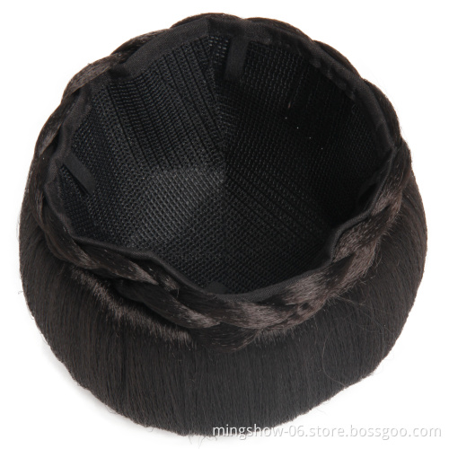 synthetic hair bun donut chignon dome hair